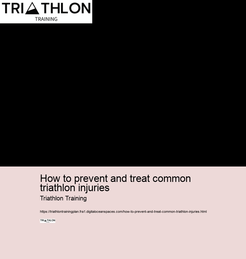 How to prevent and treat common triathlon injuries
